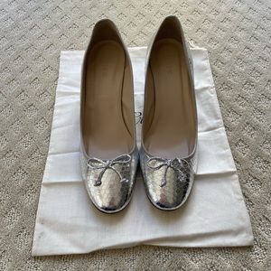 JCrew Metallic Ballet Pump